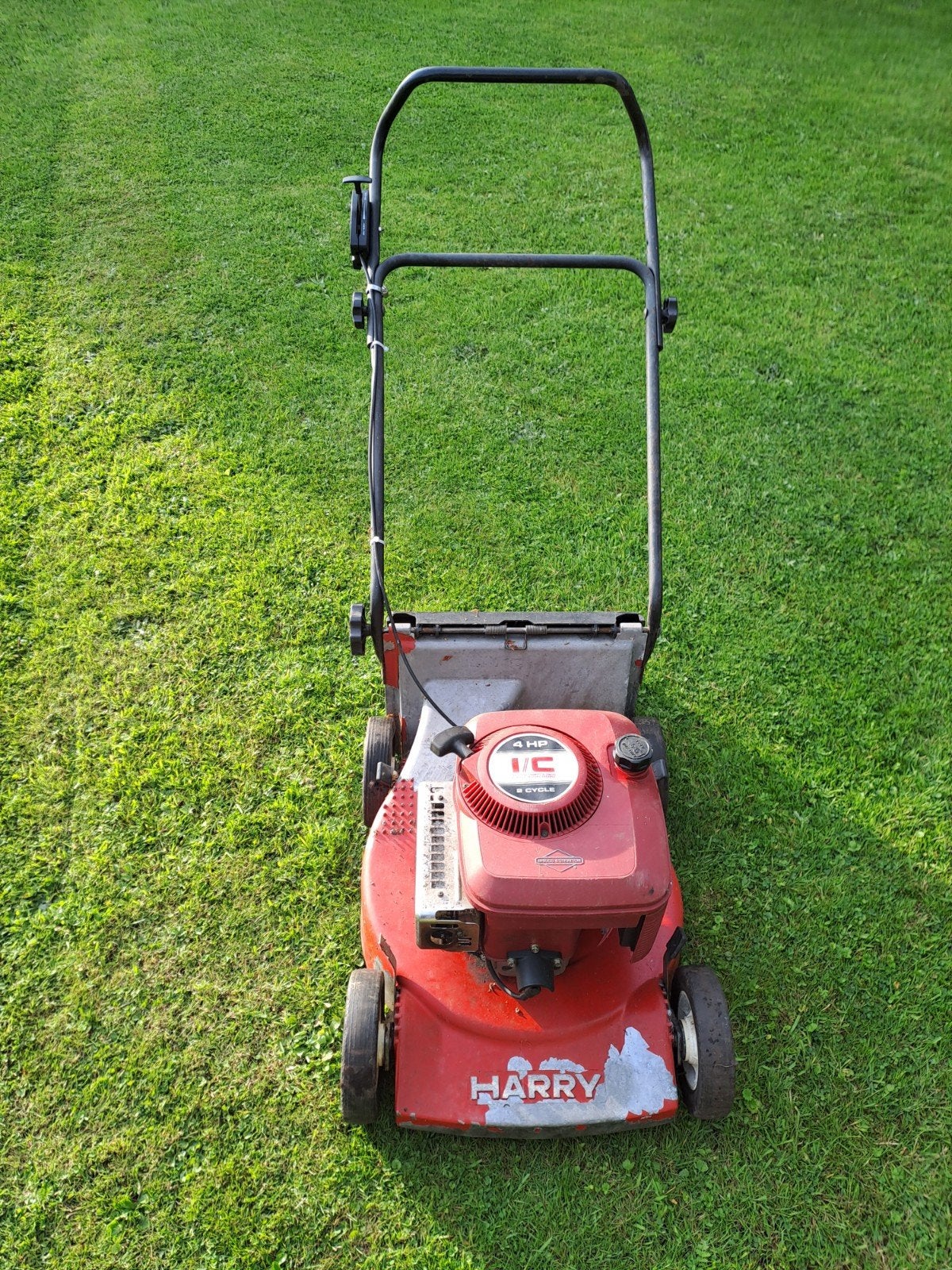grasmaaier benzine 2 takt harry, Tuin en Terras, Ophalen, Opvangbak