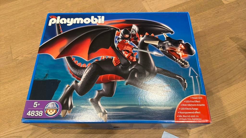 Playmobil 4838 draak met ridder, Kinderen en Baby's, Speelgoed | Playmobil, Ophalen, Zo goed als nieuw