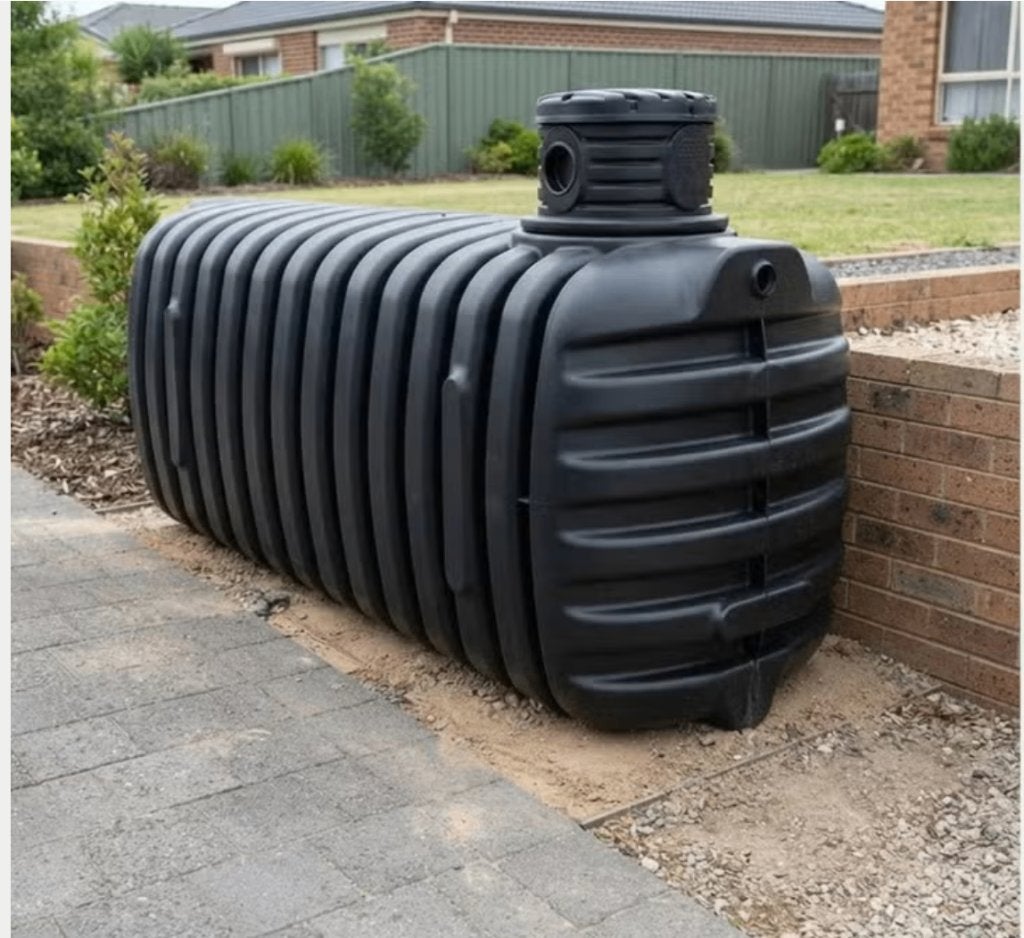 regenwaterput  4.100 L zwarte regenwaterput, Tuin en Terras, Ophalen
