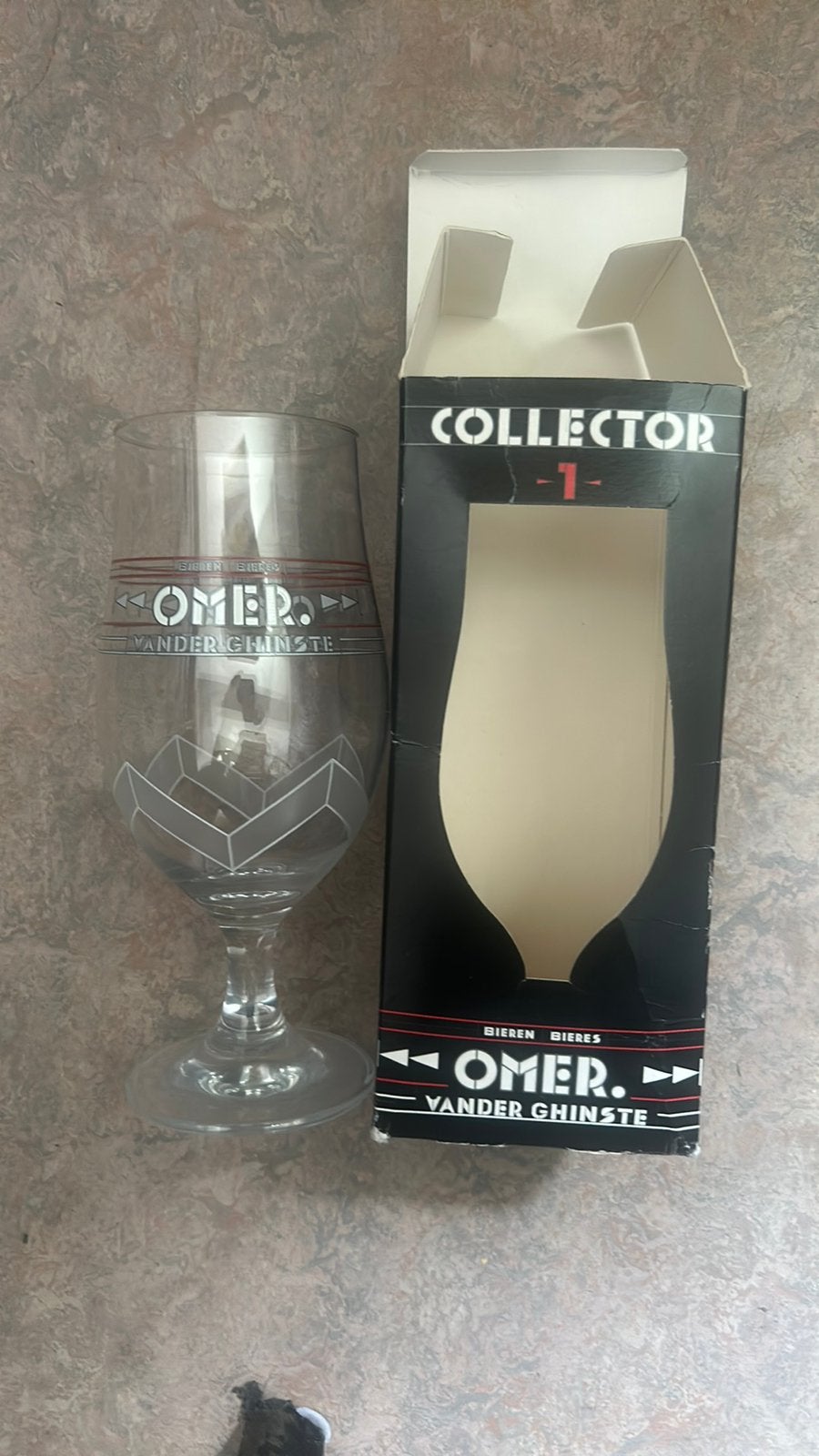 Omer bierglas 33cl collector 1., Verzamelen, Ophalen, Zo goed als nieuw