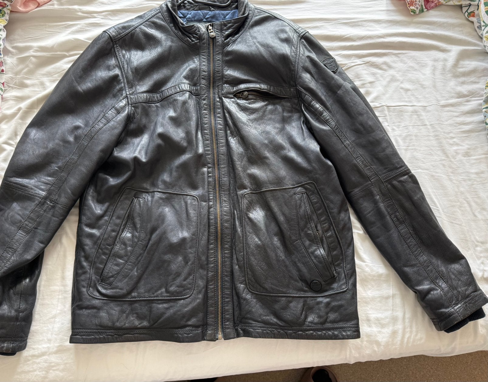 Lederen jas PME Legend, Kleding | Heren, Ophalen, Zo goed als nieuw, Overige maten, Zwart