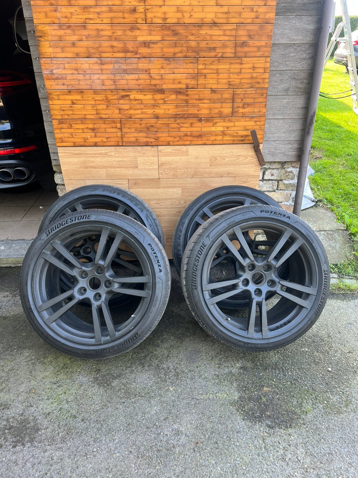 Oreegenele porsche velgen met banden 20 inch, Auto-onderdelen, Banden en Velgen, Ophalen, Gebruikt, 285 mm, Banden en Velgen