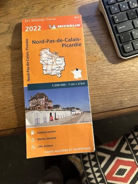 Michelin 2022 Nord pas de Calais Picardie, Ophalen, Michelin, Zo goed als nieuw, Europa