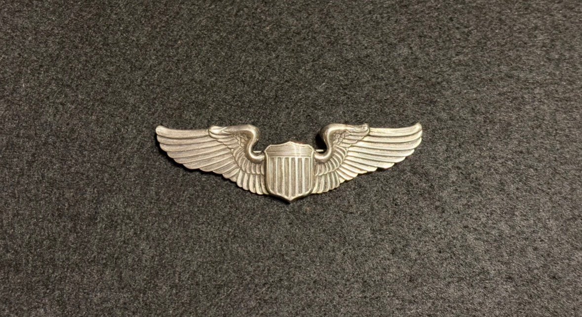 Brevet pilot US  en argent sterling, Enlèvement ou Envoi, Armée de l'air, Emblème ou Badge