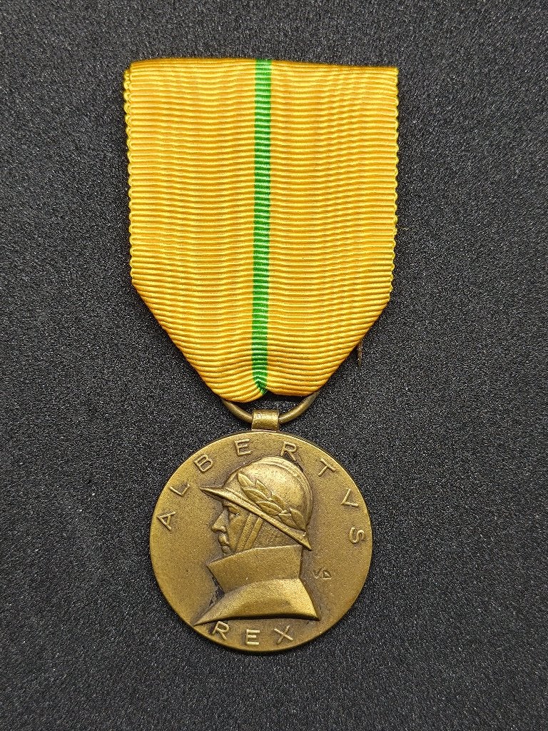 Belgische Herdenkingsmedaille Koning Albert I (1909–1934), Collections, Objets militaires | Général, Enlèvement ou Envoi, Armée de terre