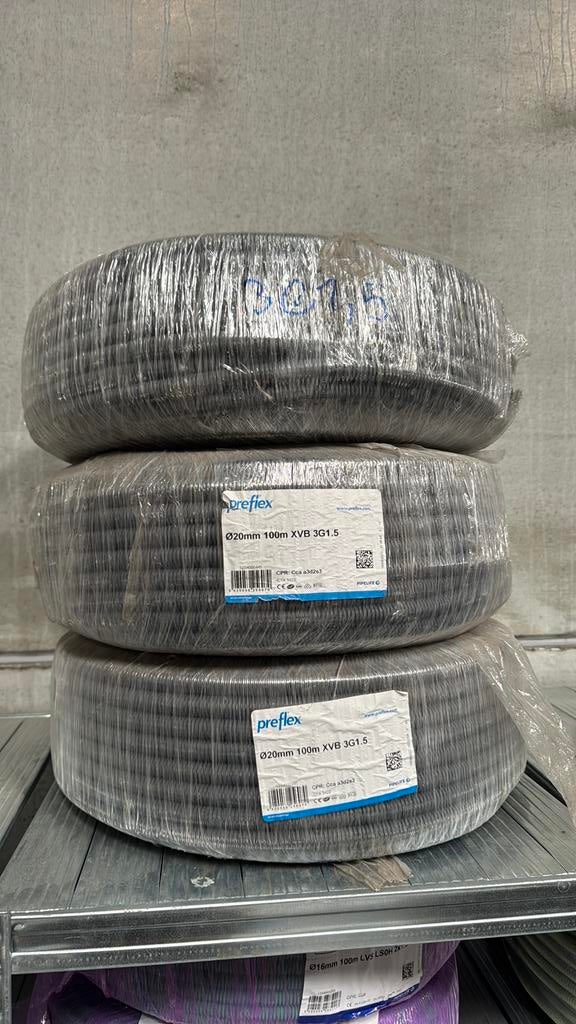 Preflex XVB 3g1,5 100m, Ophalen, Nieuw, Kabel of Snoer