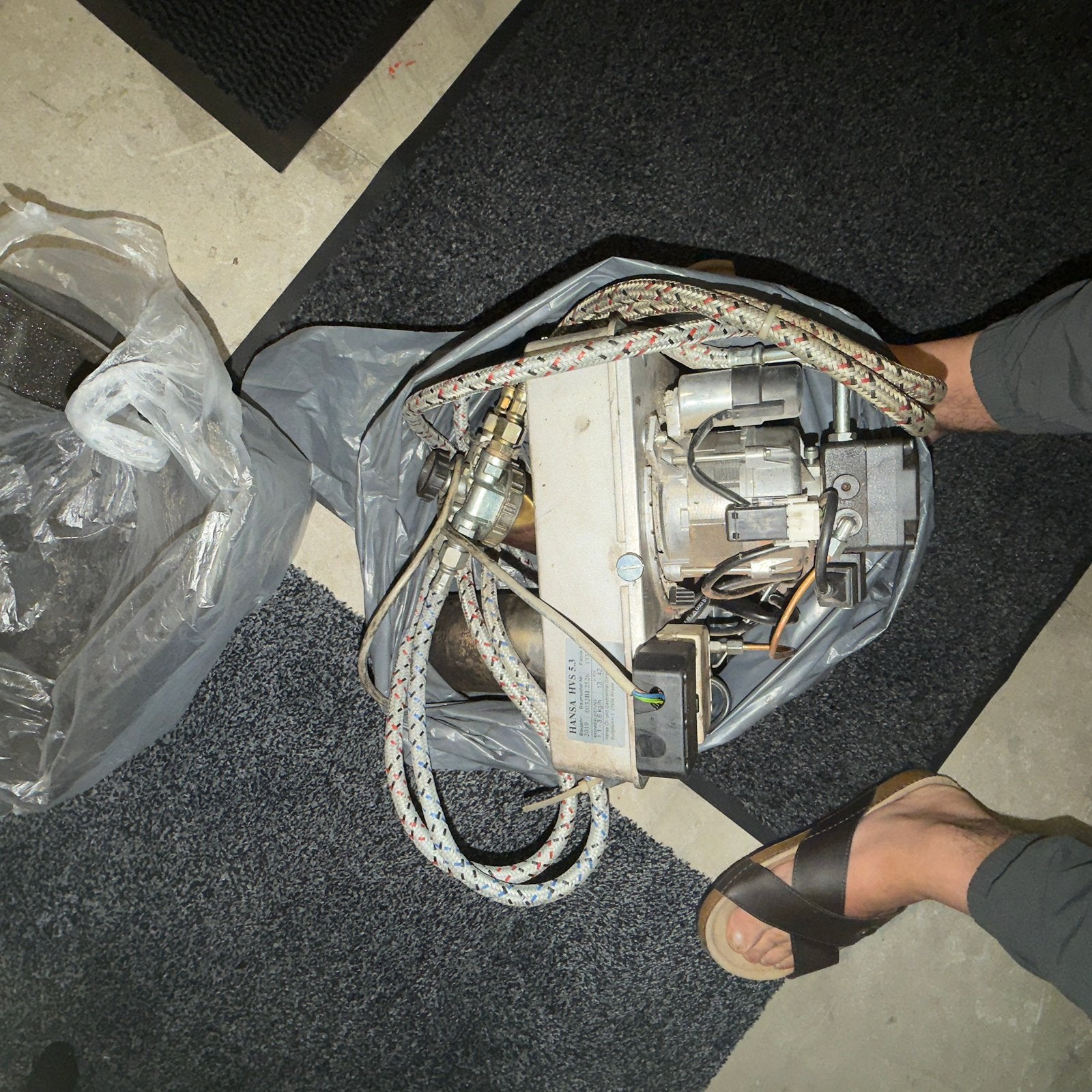stookolieketel met boiler en extra brander, Doe-het-zelf en Bouw, Ophalen, Zo goed als nieuw, Boiler