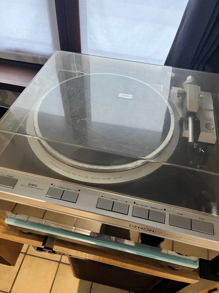 Platenspeler denon dp47f, TV, Hi-fi & Vidéo, Autres marques, Tourne-disque, Enlèvement, Automatique