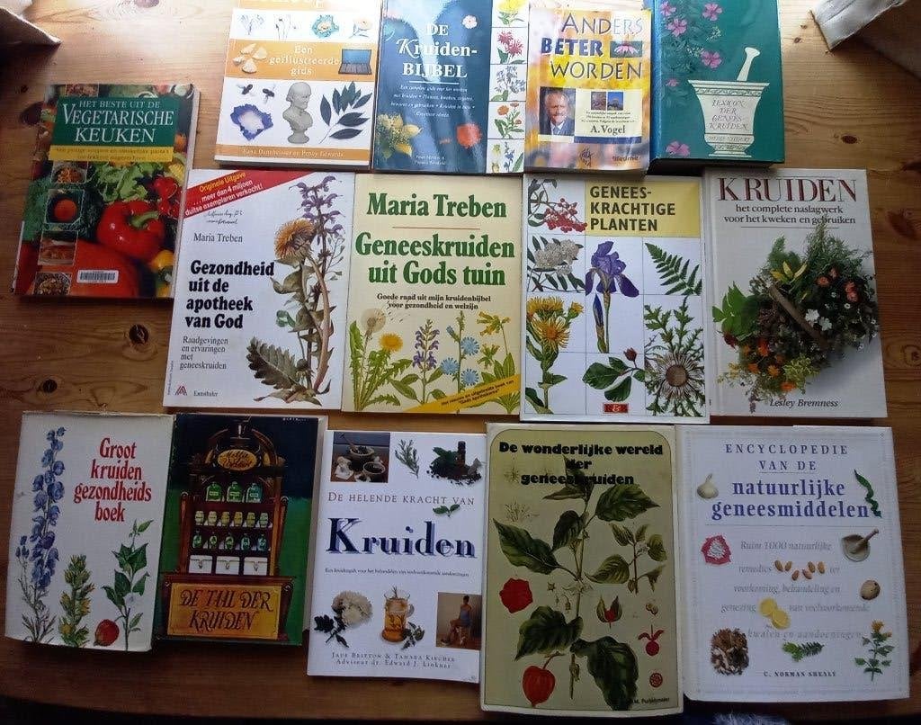 14 boeken geneeskrachtige kruiden +paar andere., Boeken, Ophalen