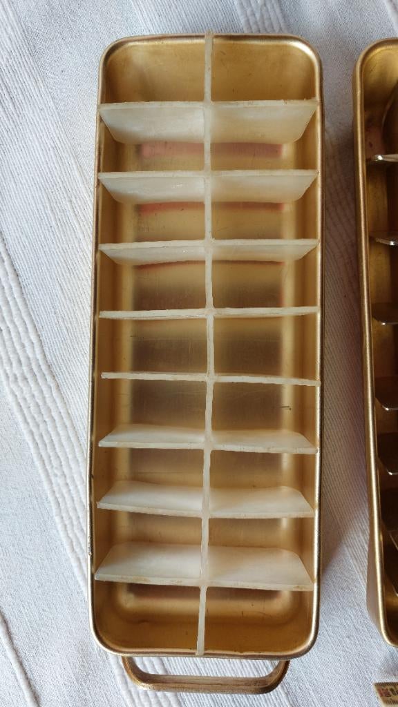 Bacs à glaçons Frigidaire métalliques Vintage, Enlèvement ou Envoi, Utilisé