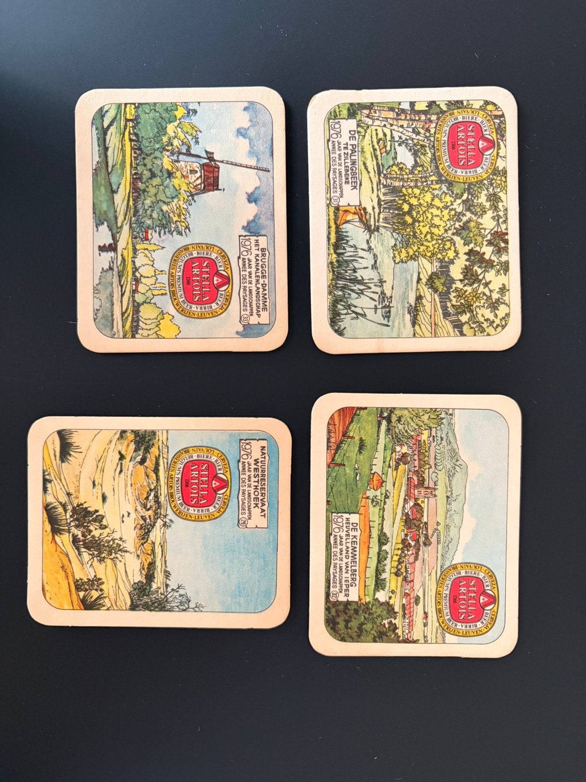Bierkaartjes Stella Artois - jaar van de landschappen, Enlèvement, Plusieurs cartes