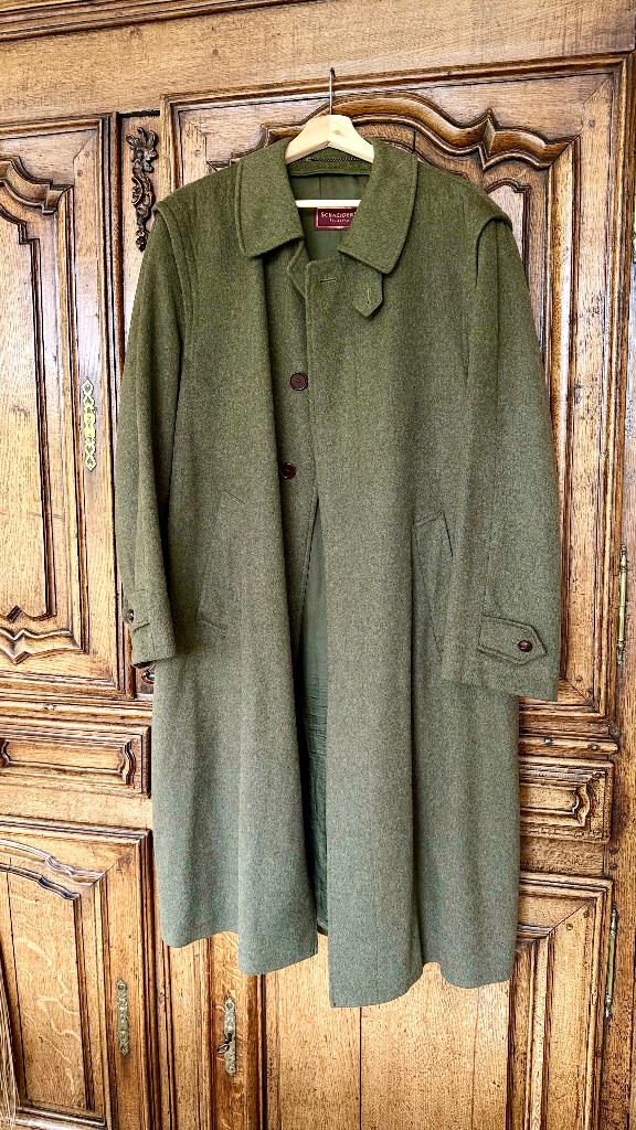Manteau en cashmere homme, Kleding | Heren, Ophalen, Zo goed als nieuw, Maat 52/54 (L), Groen