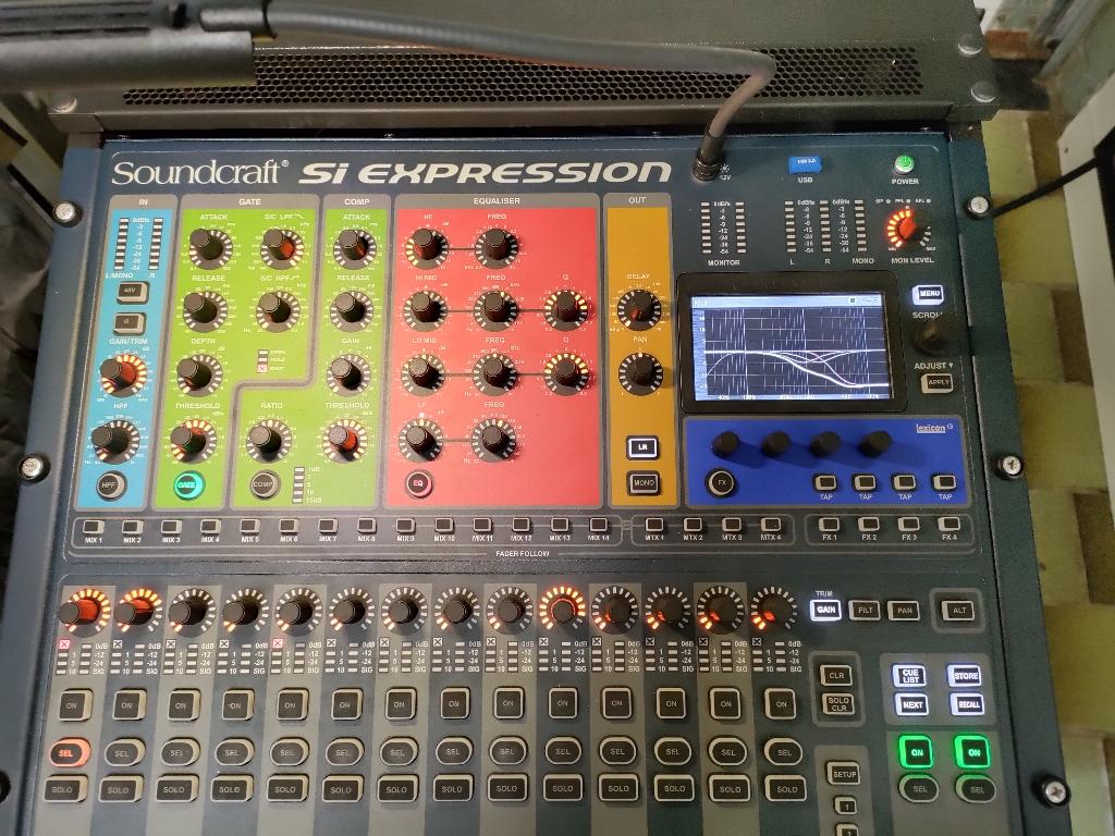 Soundcraft SI Expression compleet pakket, Enlèvement, Comme neuf, 20 canaux ou plus, Entrée micro