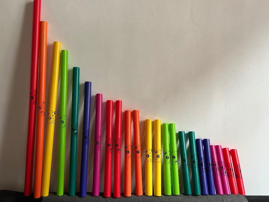 Boomwhackers zeer uitgebreide set, Muziek en Instrumenten, Percussie, Ophalen, Gebruikt, Melodische percussie