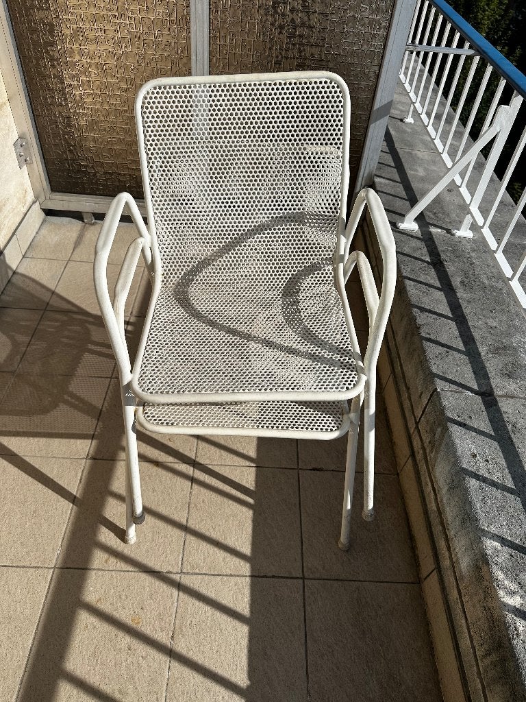 Tuinstoelen in goede staat om te geven, Ophalen, Gebruikt, Drie, Wit