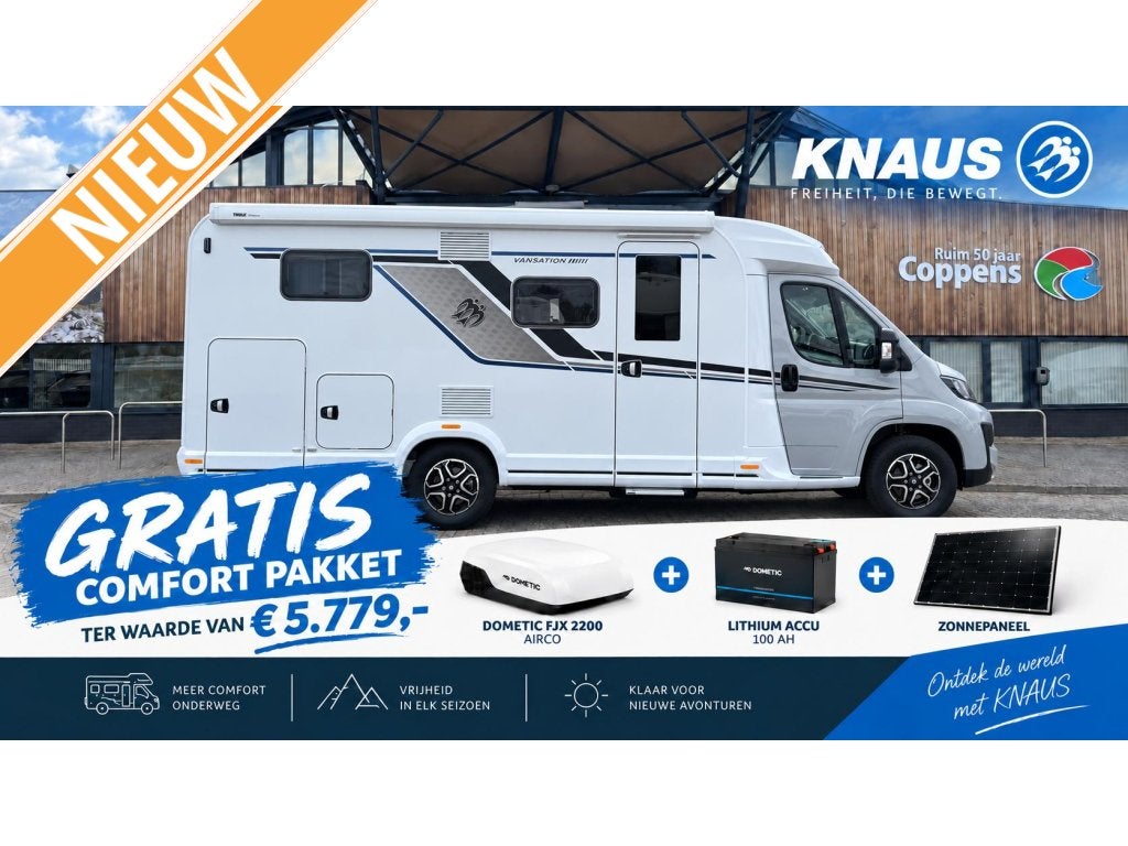 Knaus Vansation 650 MEG 2027 AUTOMAAT, Automaat, Caméra de recul, Dakluik, Tot en met 2