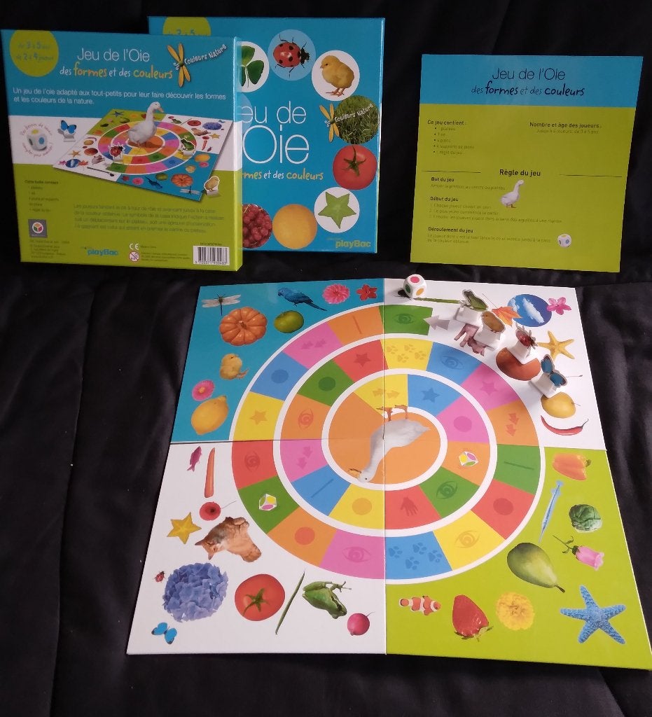 Jeu de l'oie des formes et des couleurs - Oxybul [3+], Enlèvement, Comme neuf, Découverte