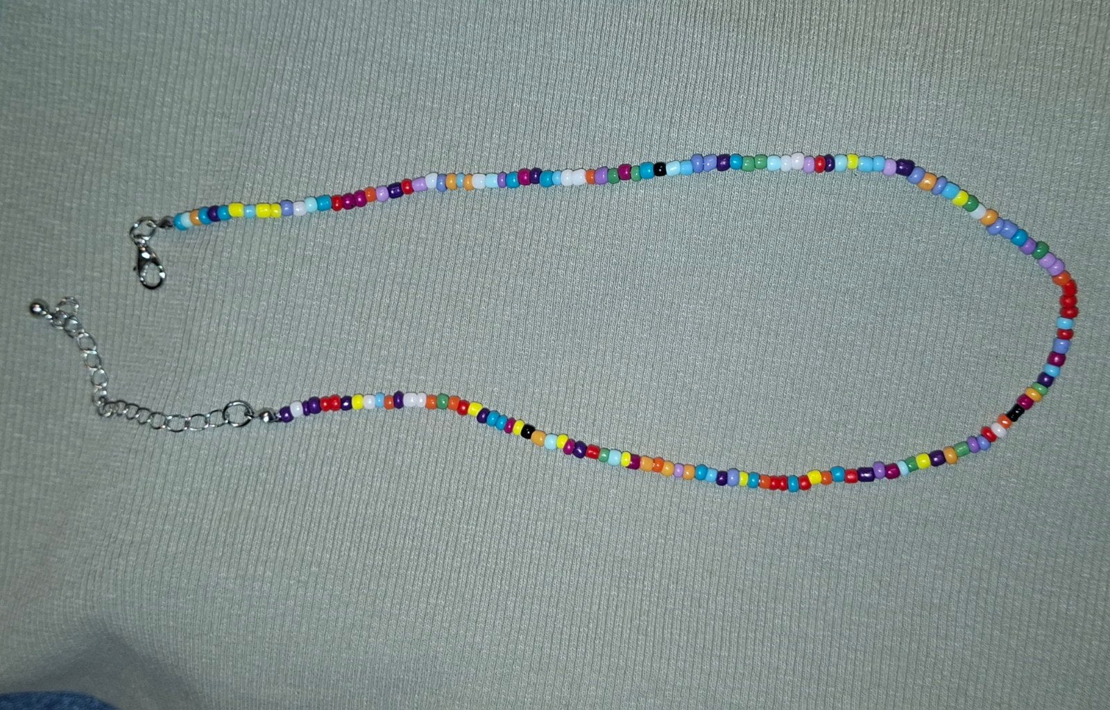 Kleurrijke ketting, Handtassen en Accessoires, Enkelbandjes en Enkelkettinkjes, Ophalen of Verzenden
