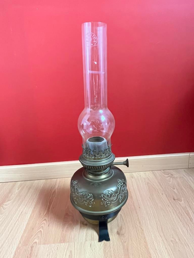 Oude petroleumlamp, Antiek en Kunst, Antiek | Verlichting, Ophalen