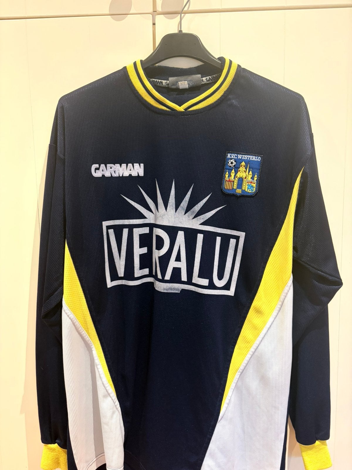 Wedstrijd gedragen voetbalshirt Westerlo Marc Wagemakers, Taille XL, Enlèvement ou Envoi, Comme neuf, Maillot