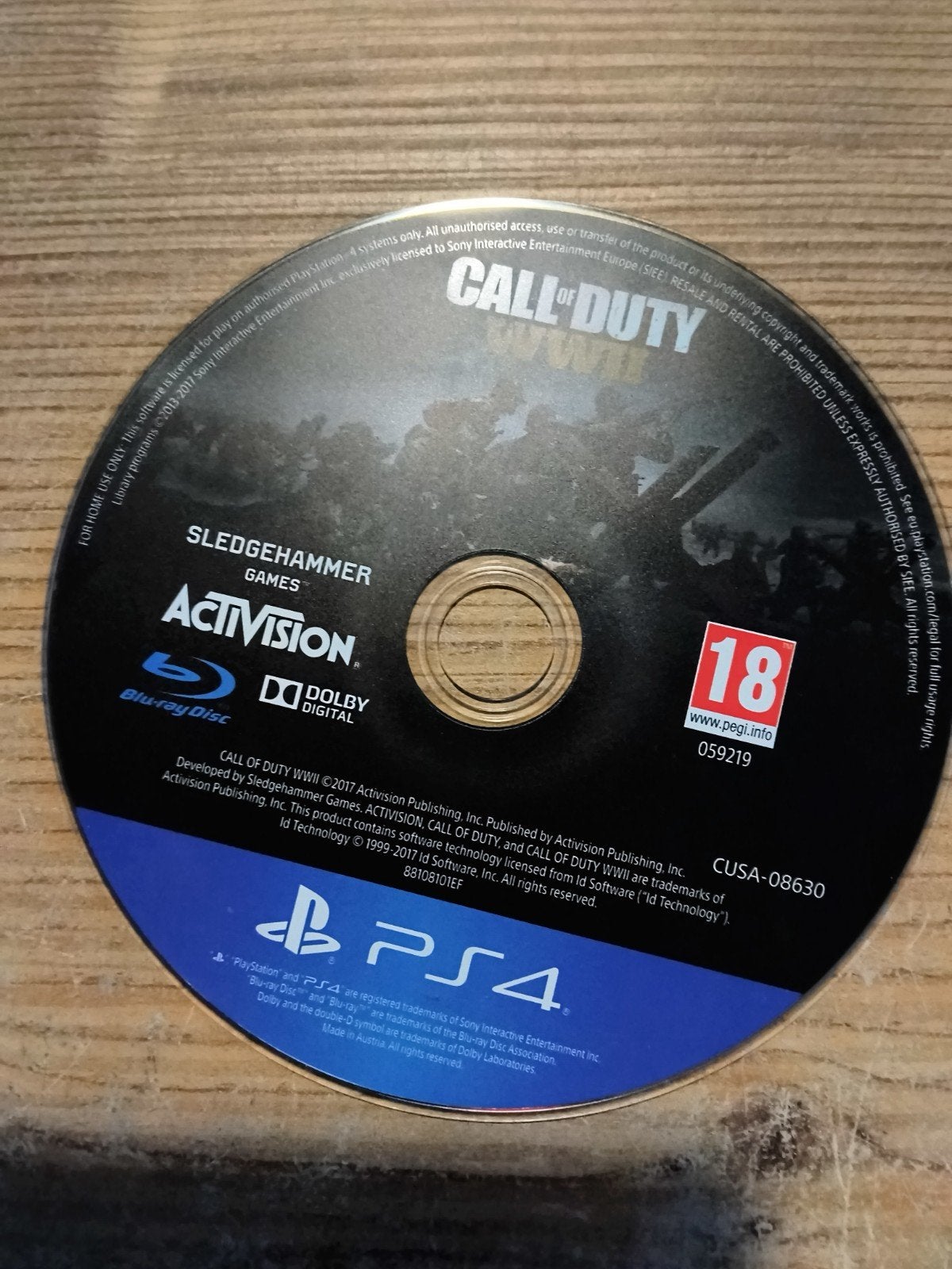 Call of Duty WWII losse disc - PlayStation 4, Games en Spelcomputers, Online, Gebruikt, Vanaf 18 jaar, Shooter