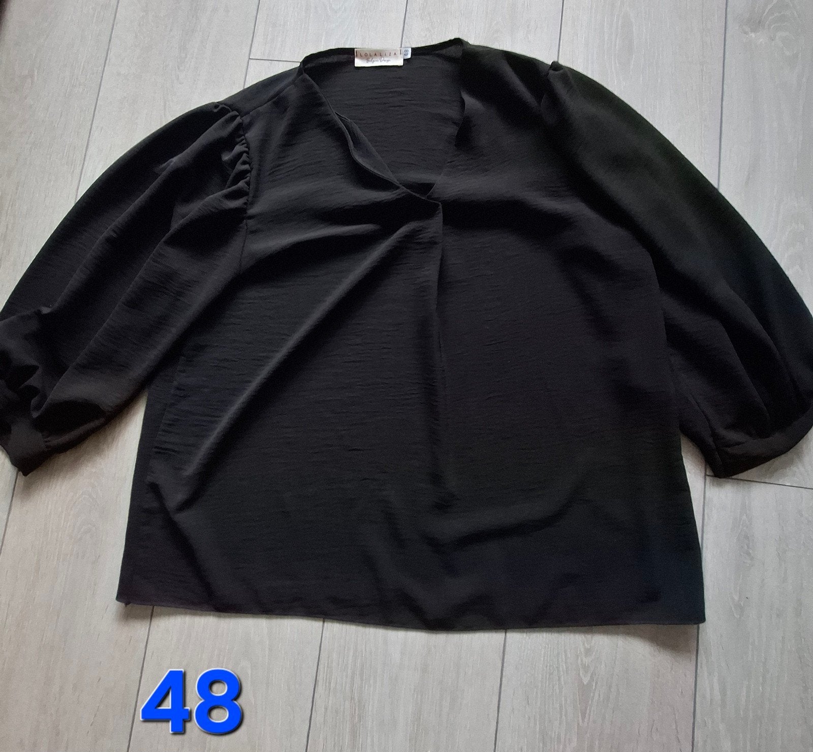 Nieuwe zwarte blouse maat 48, Ophalen of Verzenden