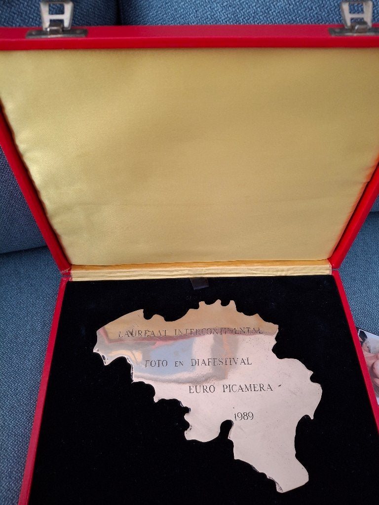 Koperen hulde plaat, Antiek en Kunst, Ophalen, Koper