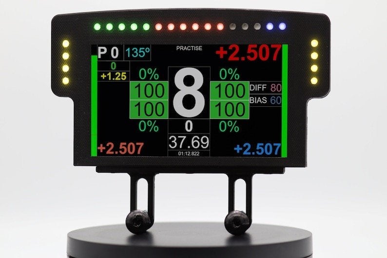 5" Simracing dashboard met LEDS, Ophalen, Gebruikt, Alphatecracing