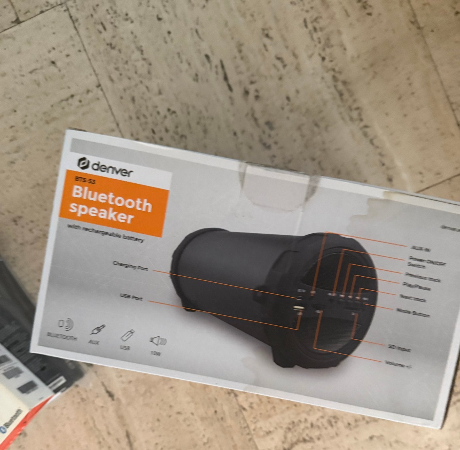 Denver BTS-53 Bluetooth speaker 10W – nieuw, Bluetooth, Enlèvement ou Envoi