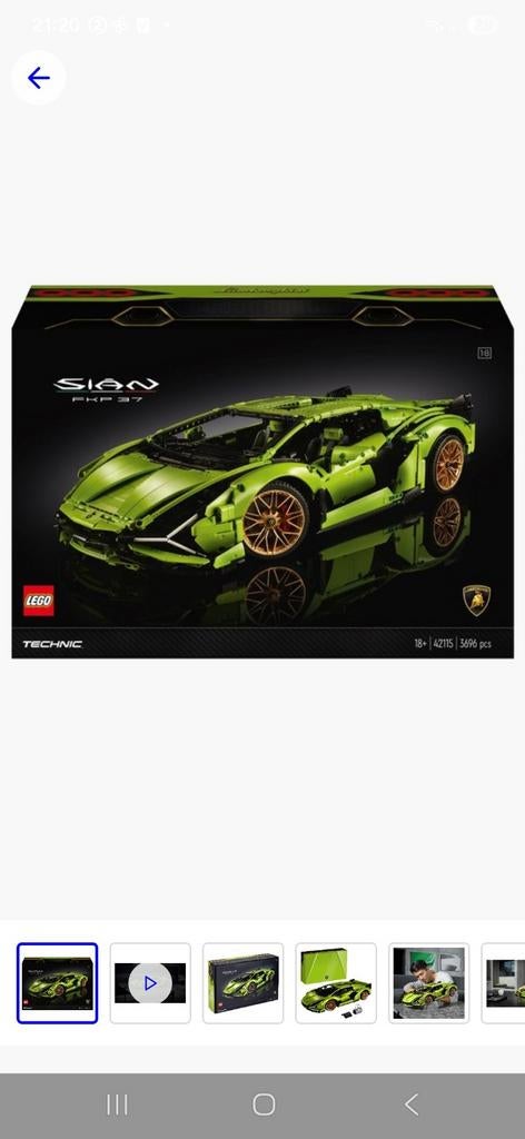 Lego Sian Lamborghini 42115, Ophalen