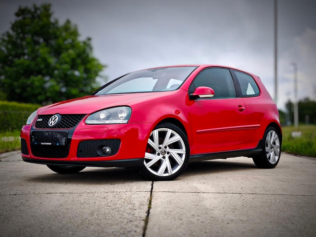 Volkswagen Golf 5 GTI Interlagos interior tornado Red, Auto's, Stof, Zwart, Bedrijf, Handgeschakeld