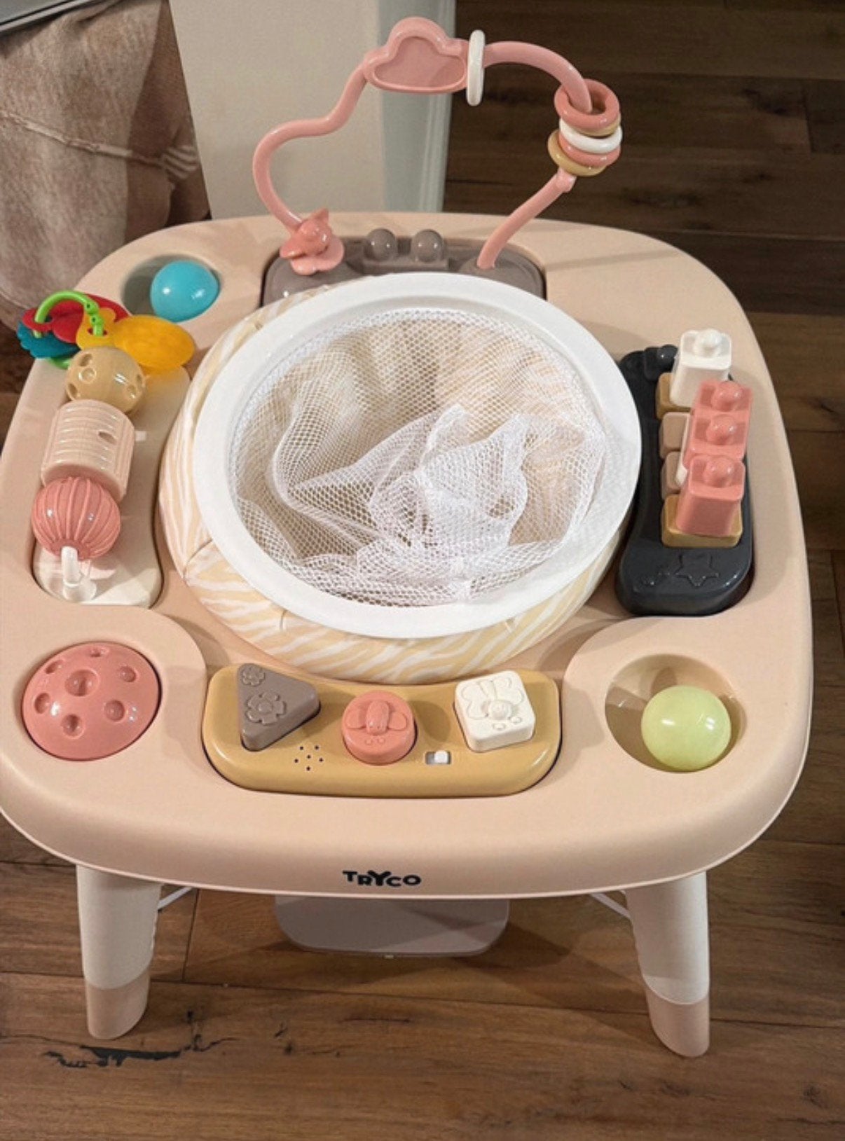 Tryco Zebra Beige 3-in-1 Activiteitentafel., Ophalen of Verzenden