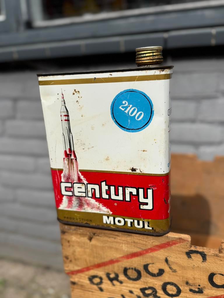 Bidon d'huile rare Motul Century, Enlèvement, Utilisé, Emballage