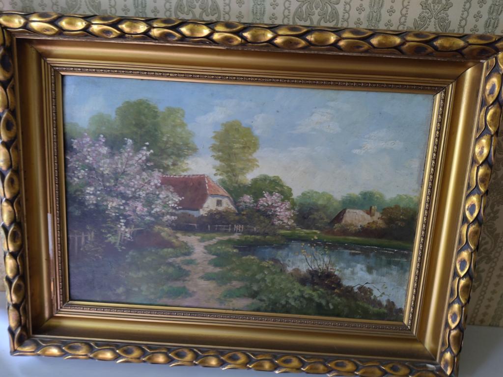 Peinture avec une scène rurale, Enlèvement