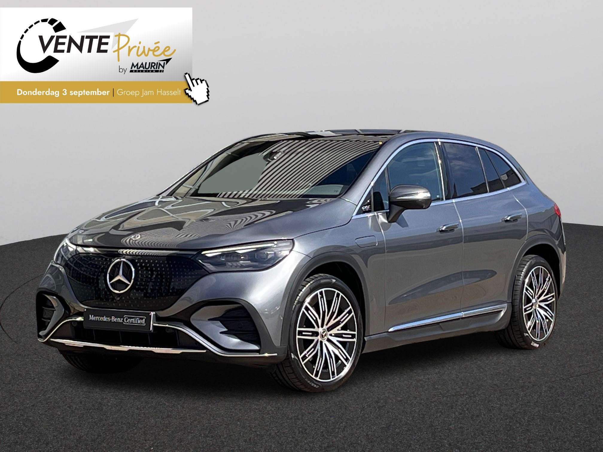 Mercedes-Benz EQE SUV 500 4MATIC AMG Line, Automaat, 4 deurs, Stof, Zwart