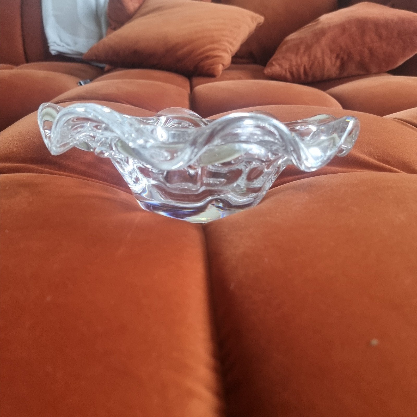 Coupe décorative Val Saint-Lambert en cristal, Enlèvement ou Envoi