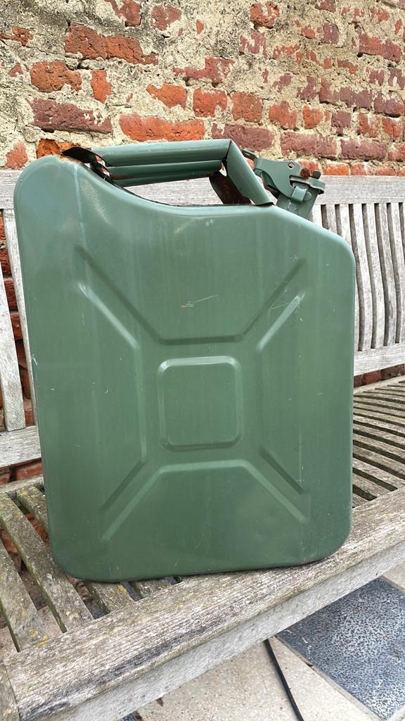 Metalen jerrycan 20l, Ophalen, Gebruikt