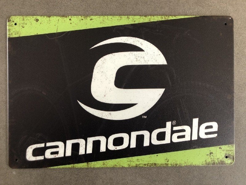 Cannondale MTB metalen vintage look wandplaat - NIEUW, Ophalen of Verzenden, Nieuw, Reclamebord