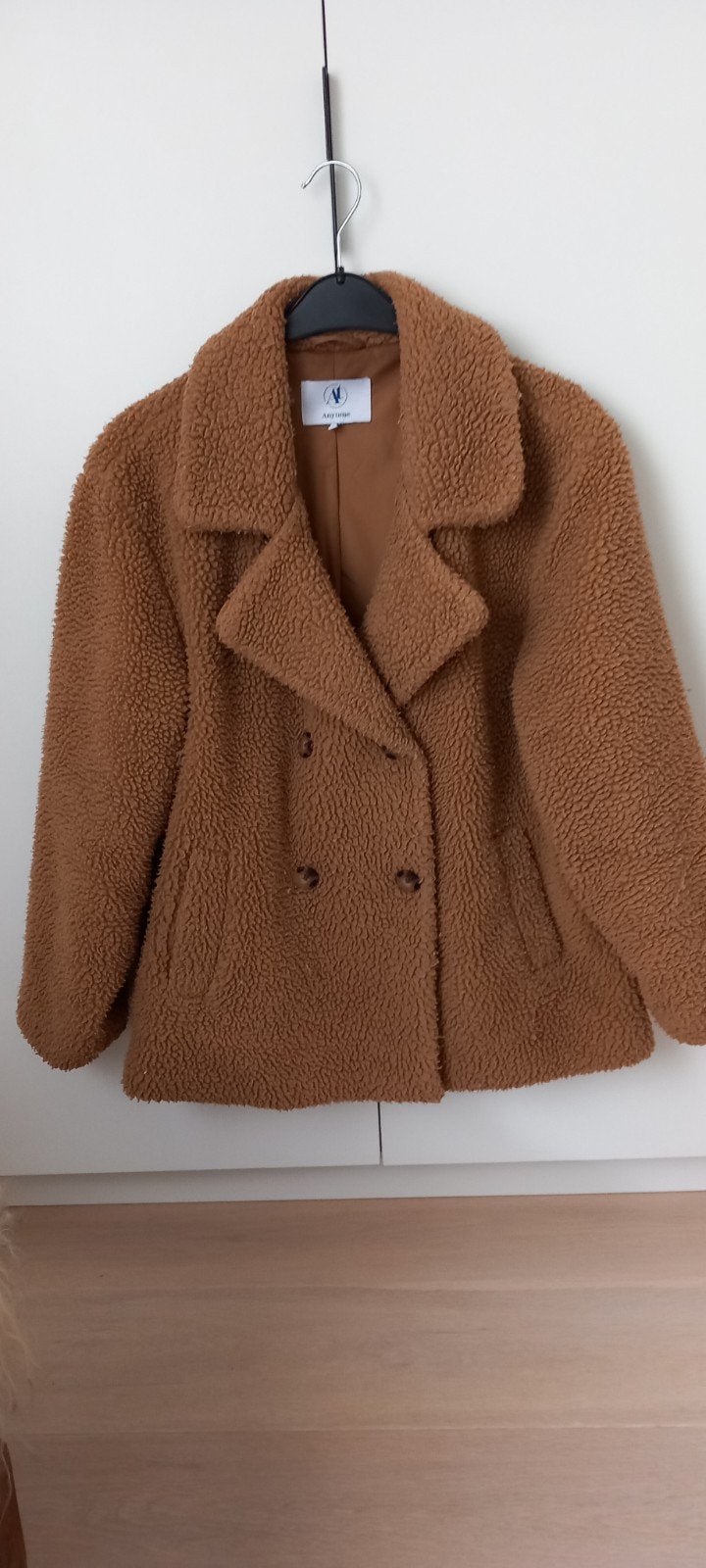 Camel kleurige,teddy dames jas, 42,Anytime., Taille 42/44 (L), Autres couleurs, Porté, Enlèvement ou Envoi