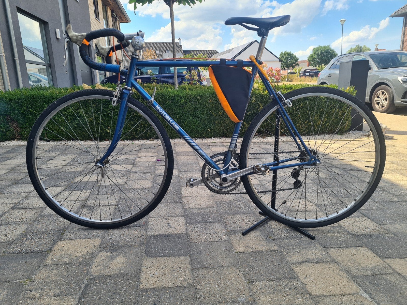 motobecane koersfiets, Fietsen en Brommers, Ophalen, 28 inch, Staal, Velgrem