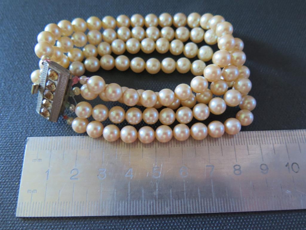 art déco bracelet perles, Enlèvement ou Envoi, Avec bracelets à breloques ou perles, Utilisé, Autres matériaux