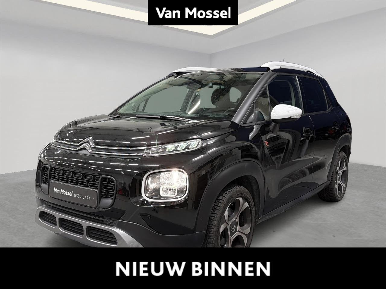 Citroën C3 Aircross 1.2 PureTech 110 S&S EAT6 Shine, Auto's, Dealer onderhouden, Zwart, Bedrijf, 5 zetels