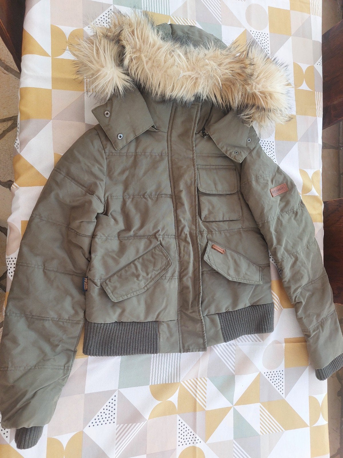 Doudoune / Manteau d'hiver style bomber avec capuchDoudoune, Vêtements | Hommes, Vestes | Hiver, Enlèvement, Vert