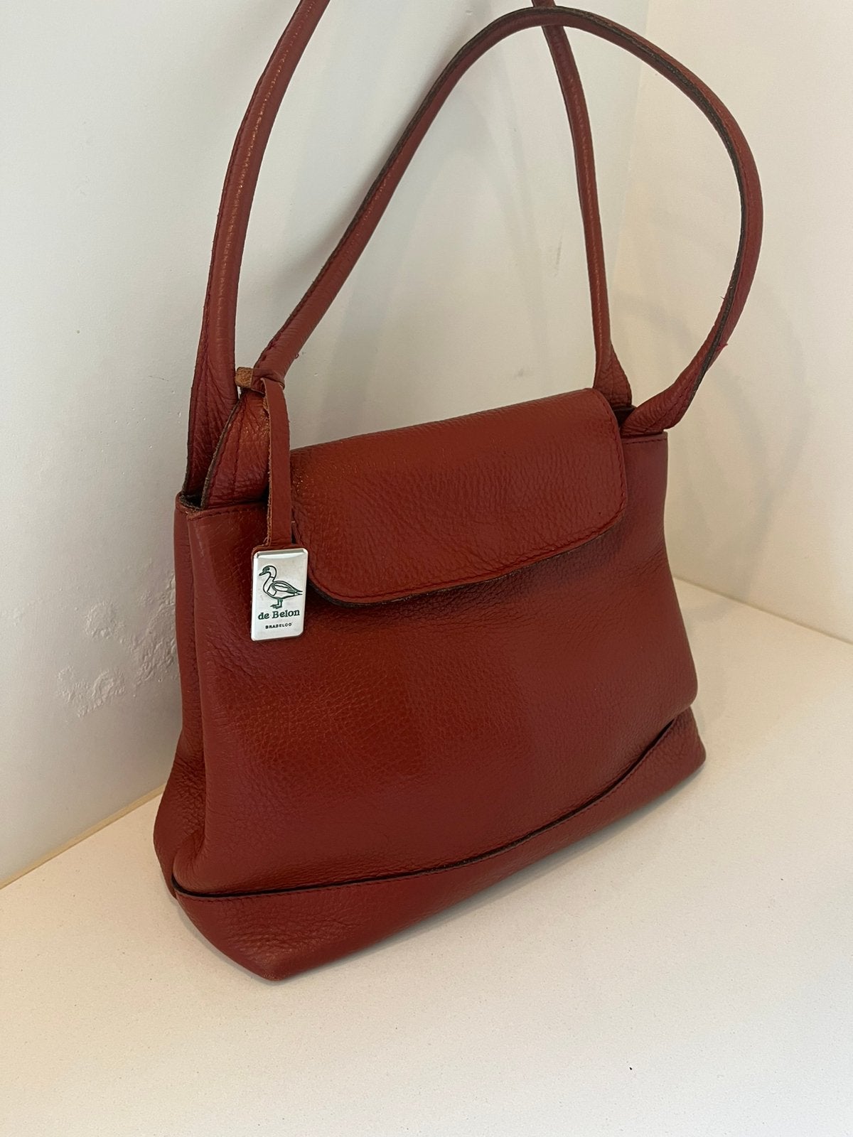 Sac a main De Belon, cuir grainé, Enlèvement ou Envoi, Utilisé, Rouge