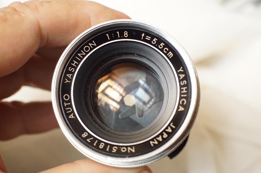 Yashica Yashinon 5,5 cm 1,8 - Vintage M42, Audio, Tv en Foto, Ophalen of Verzenden, Gebruikt, Spiegelreflex, Overige Merken