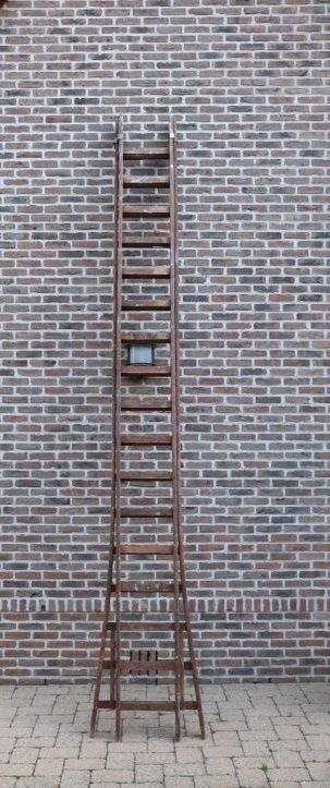 Volhouten lange uitschuifbare ladder, Ophalen, Gebruikt, Ladder, Opvouwbaar of Inschuifbaar