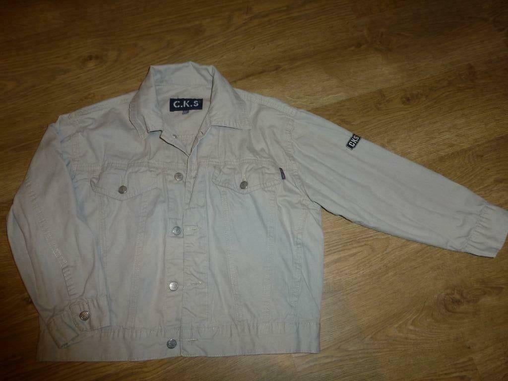 beige jas CKS maat 128, Kinderen en Baby's, Cks, Ophalen of Verzenden, Zo goed als nieuw, Jongen
