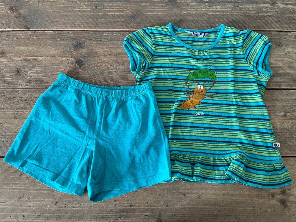 Pyjama d'été WOODY taille 8/128, Enlèvement ou Envoi, Vêtements de nuit ou Sous-vêtements, Utilisé, Fille