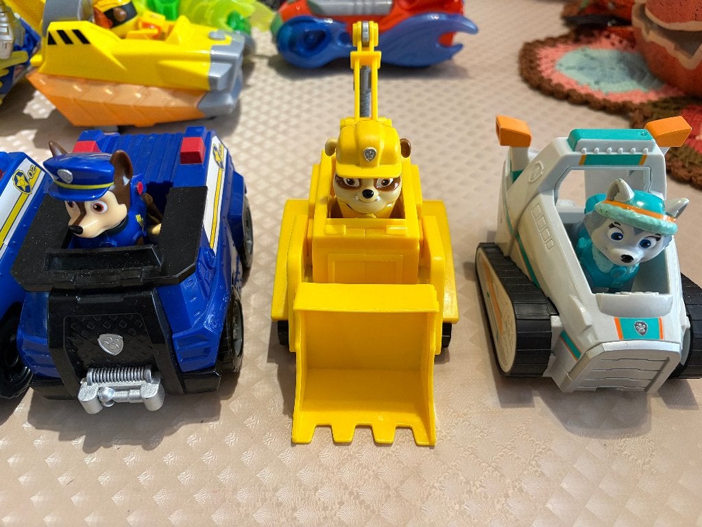 Paw Patrol voertuigen + Uitkijk + losse pups, Ophalen, Gebruikt