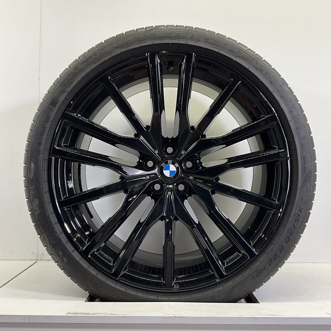 BMW X5 G05 X6 G06 BREEDSET VELGEN + ZOMERBANDEN 22 INCH ORIG, Gebruikt, -, 275 mm, -